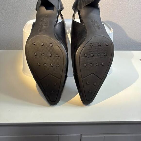 Life Stride Elegant Black Women’s Heels w Cut Out Back size 7W - Picture 4 of 8